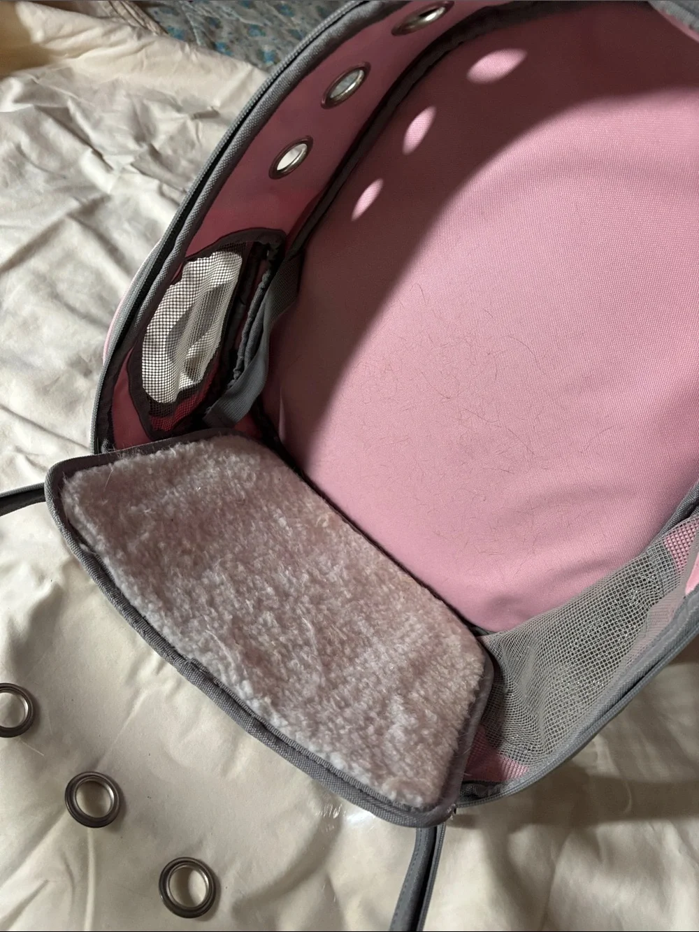 Pink Transparent Bubble Backpack Pet Carrier